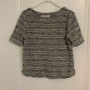 XS LOFT Rainbow Tweed sweater top